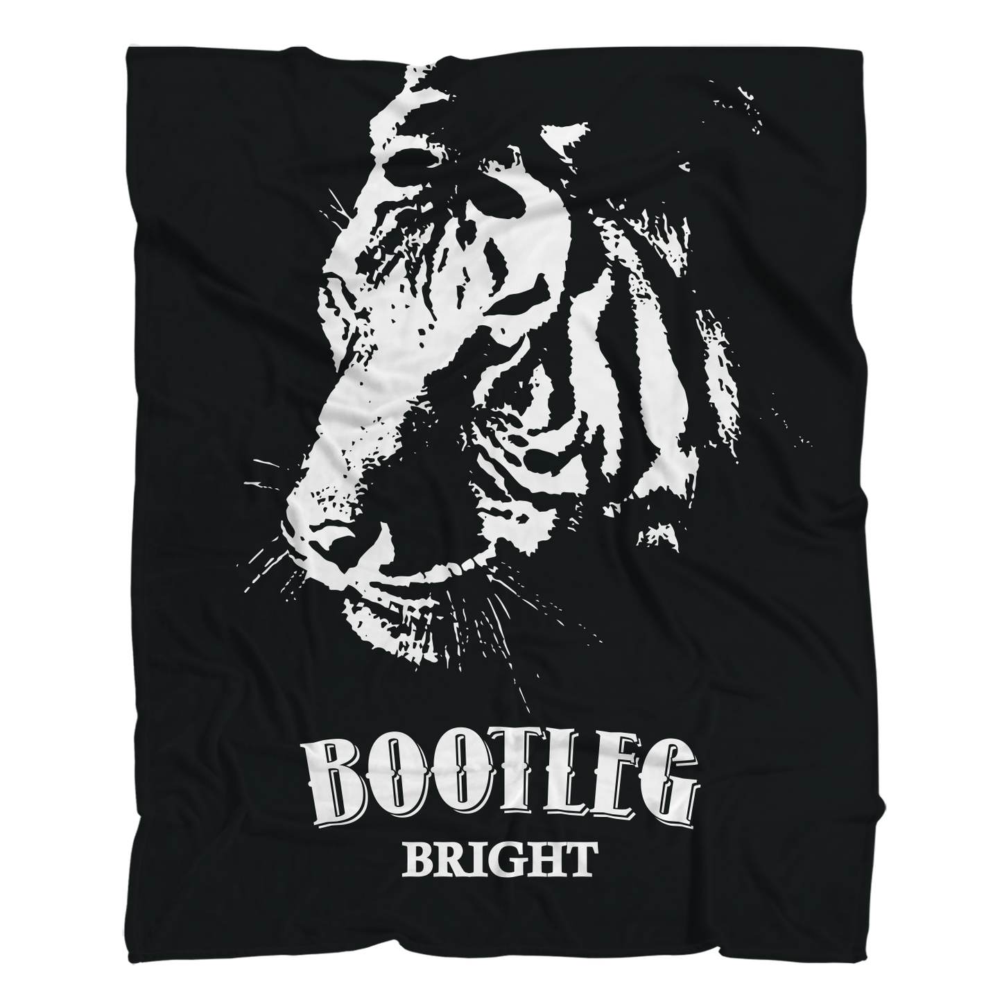 Bootleg Bright Sherpa Fleece Blanket