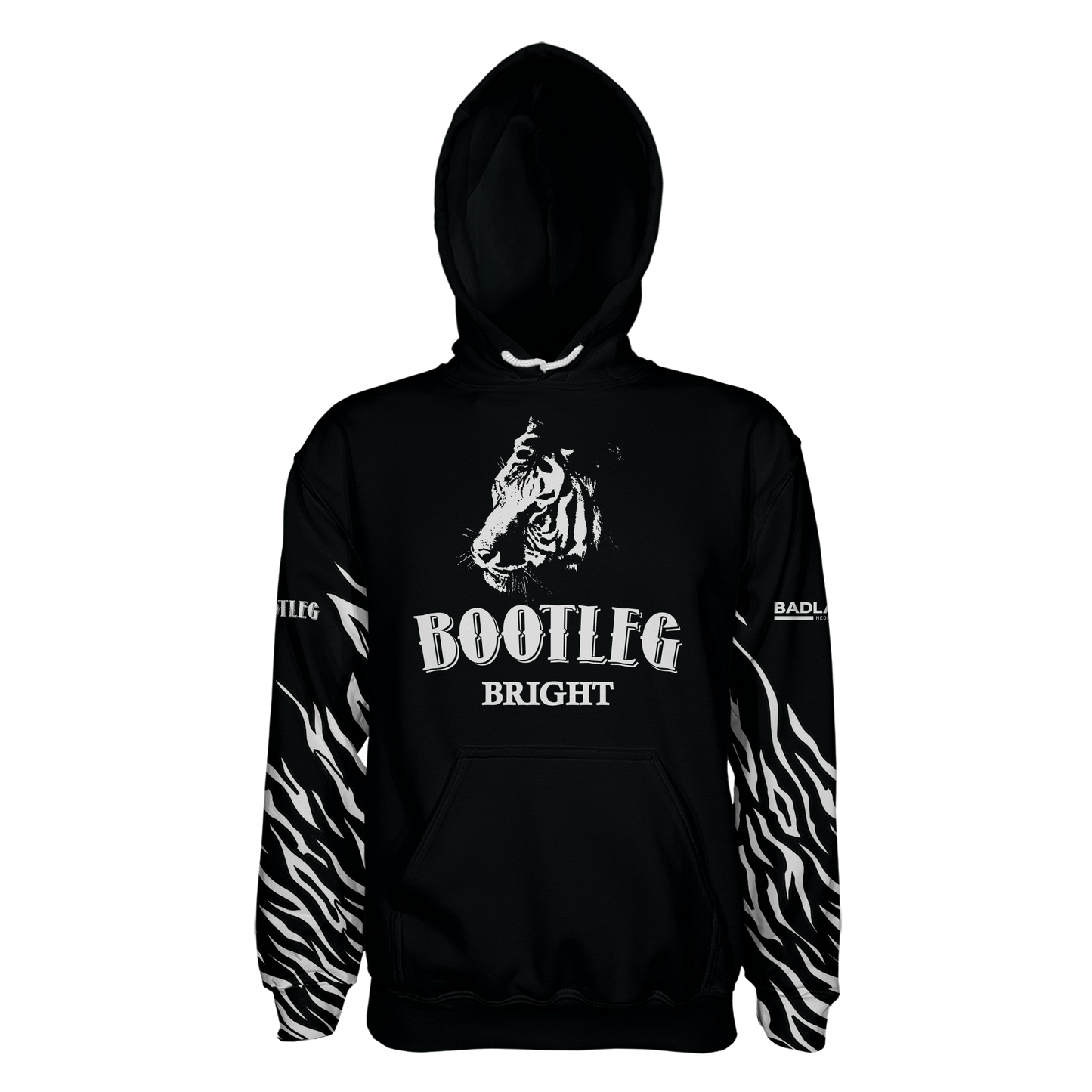 Small Tiger Bootleg Bright Pullover Hoodie