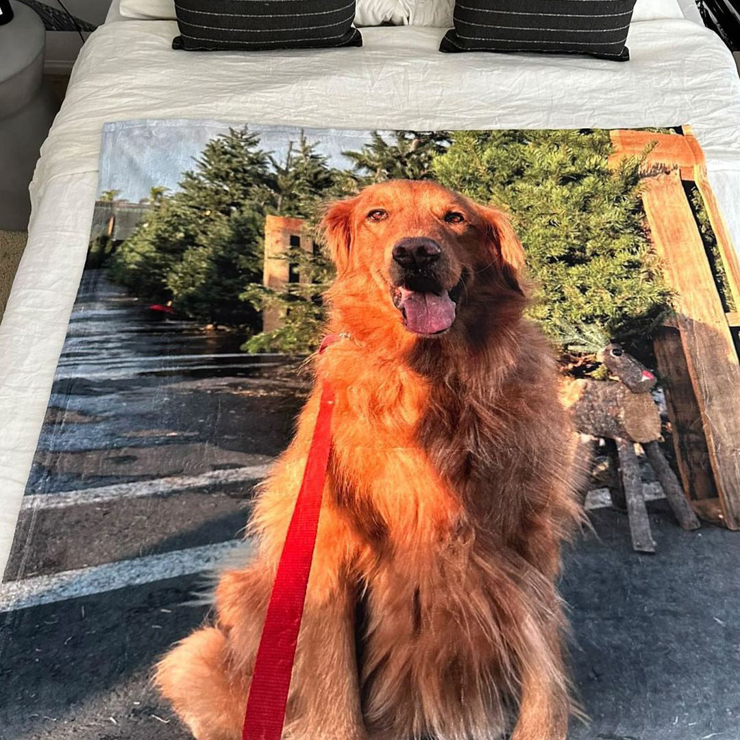 Customizable Fleece Throw Blanket 60"x80"