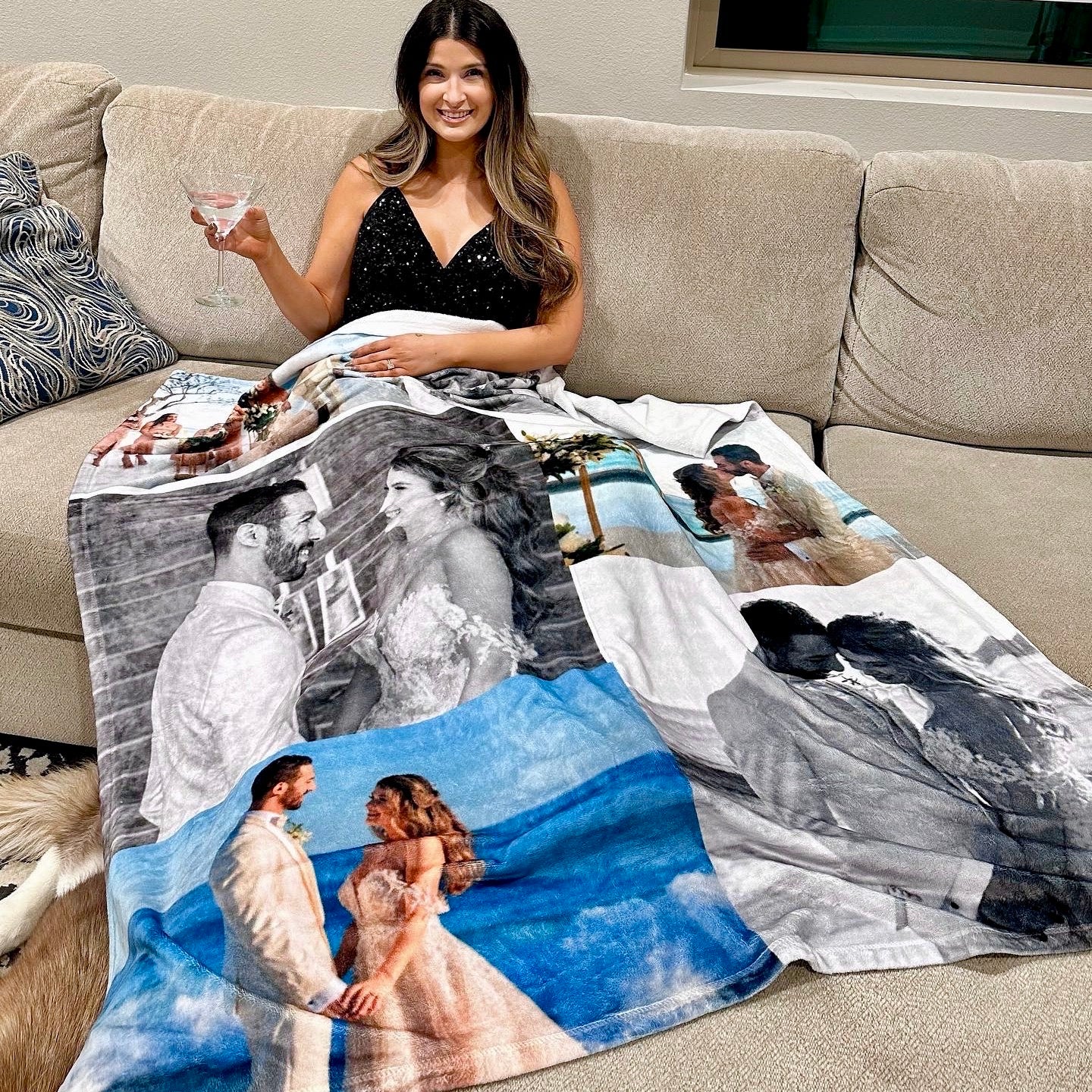Customizable Fleece Throw Blanket 60"x80"