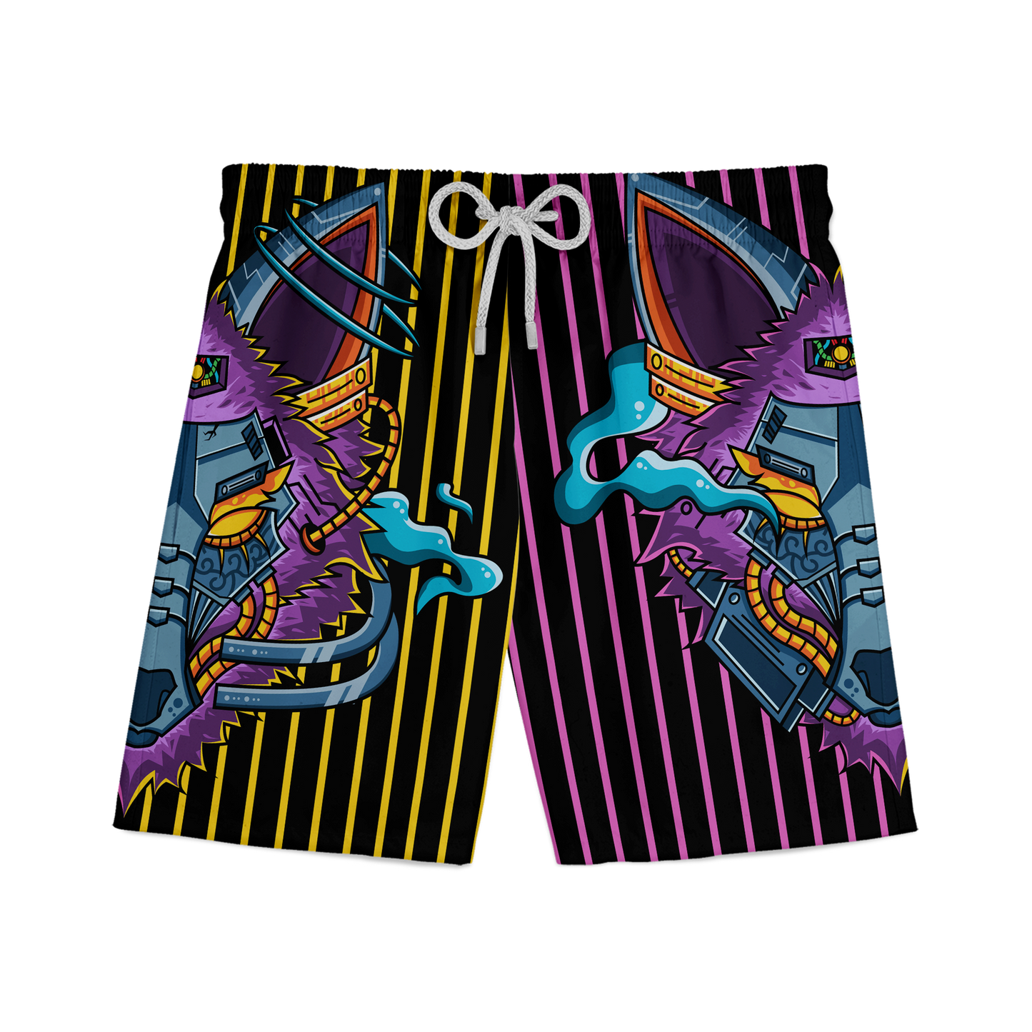 Robotic Fox Athletic Shorts