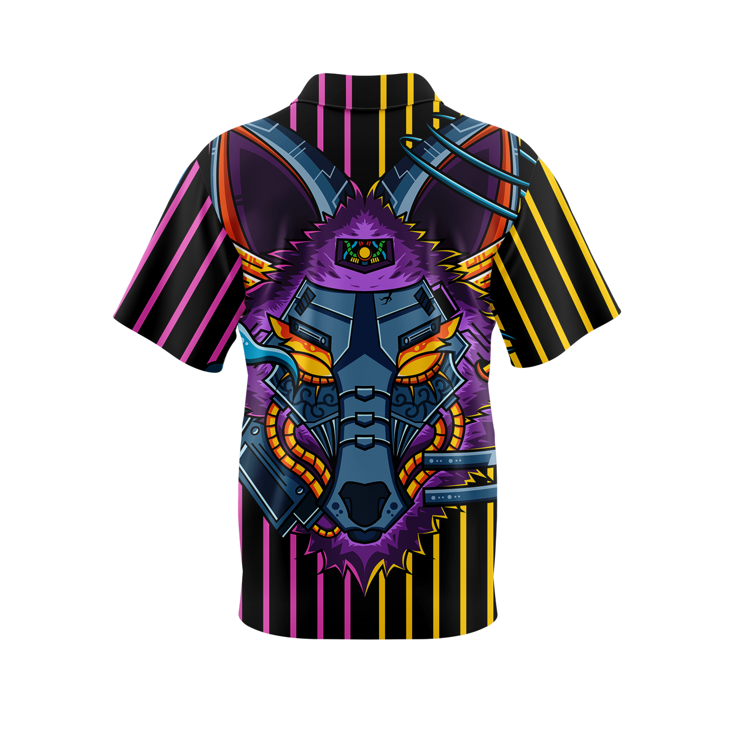 Robotic Fox Button Up Shirt
