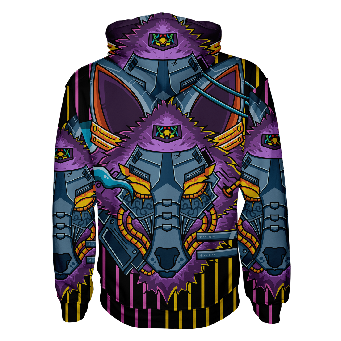 Robotic Fox Pullover Hoodie