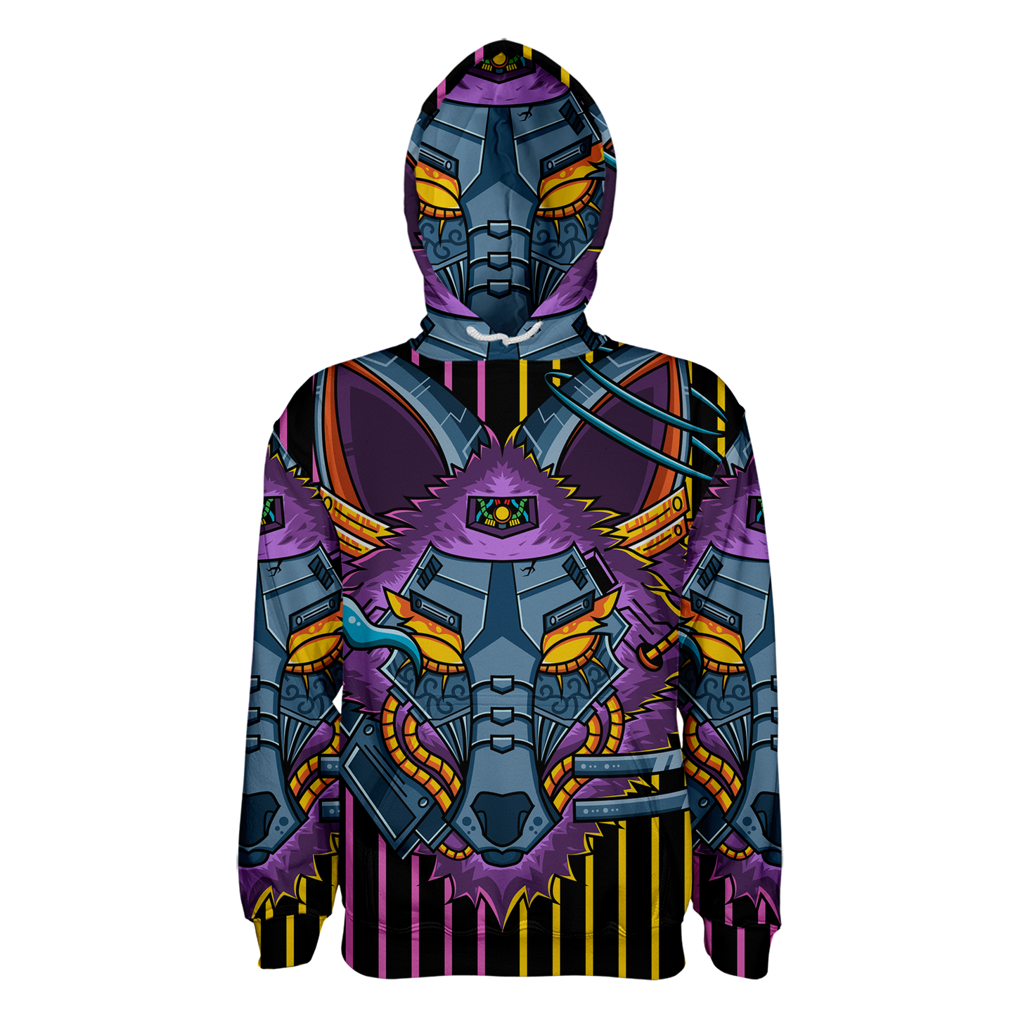 Robotic Fox Pullover Hoodie