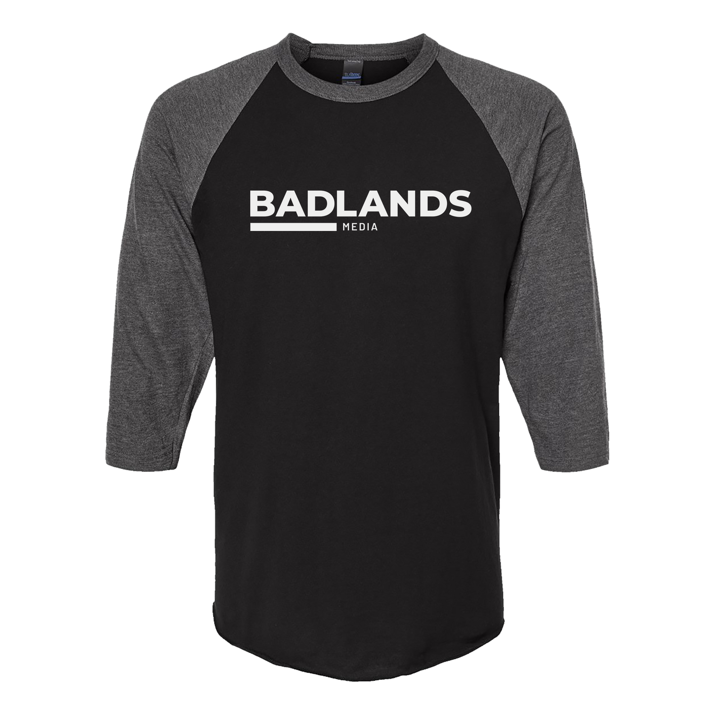 Unisex Fine Jersey Raglan T-Shirt - White Standard Logo