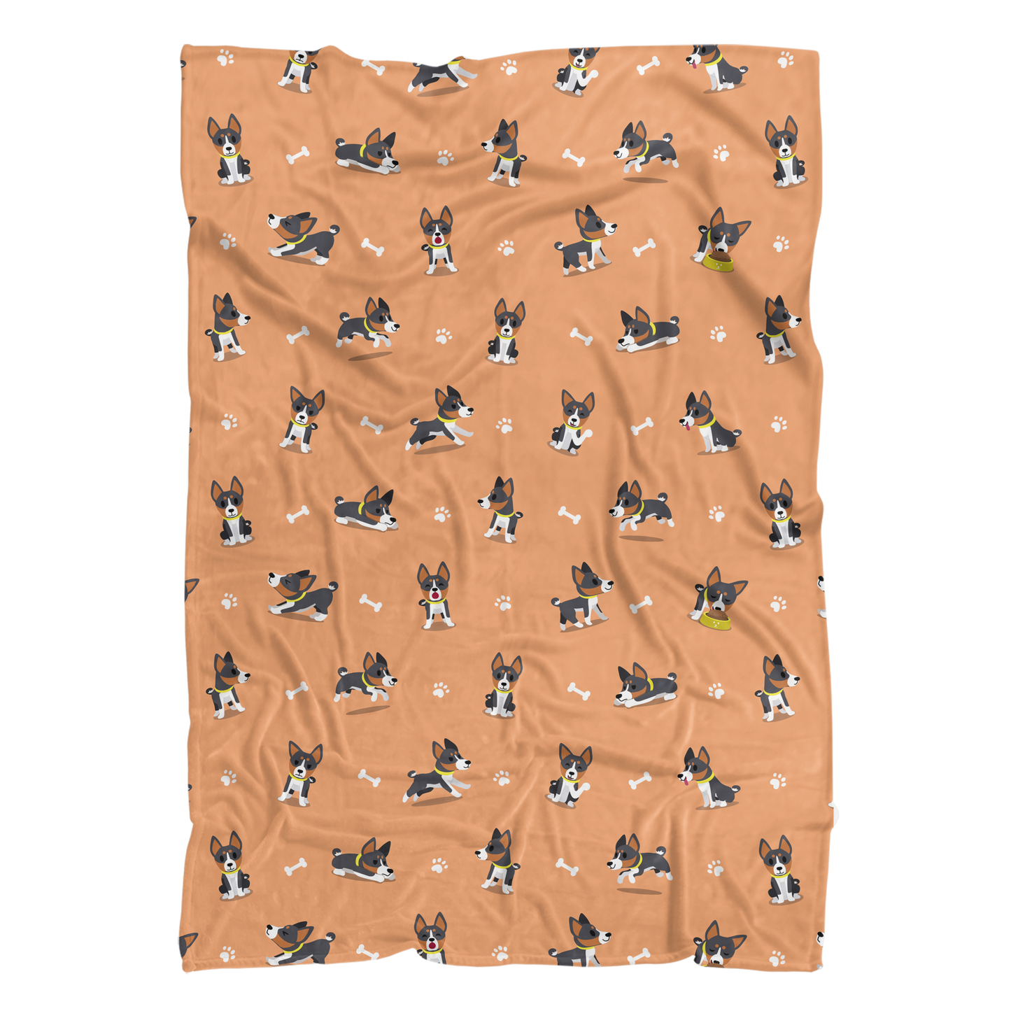 Basenji Sherpa Fleece Blanket