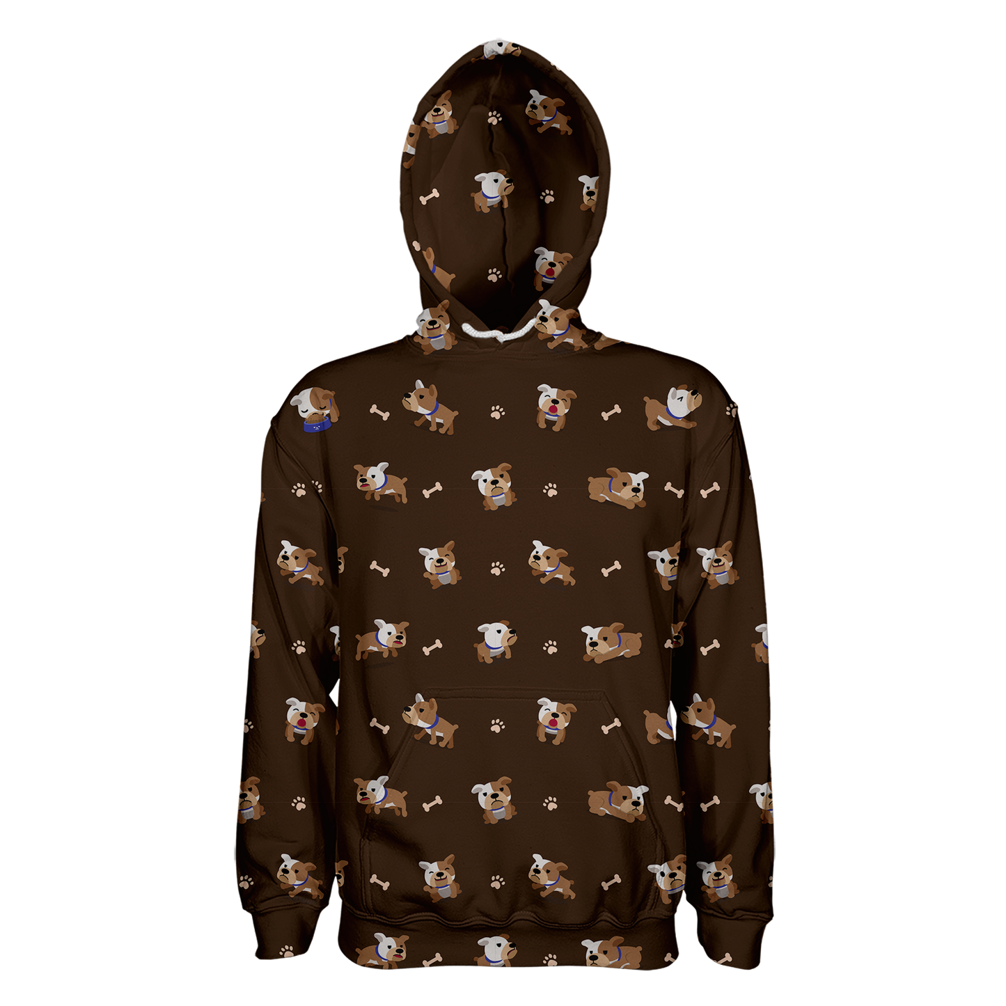 Bulldog Pullover Hoodie