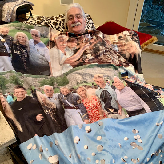 Customizable Sherpa Lined Blanket 60"x80"