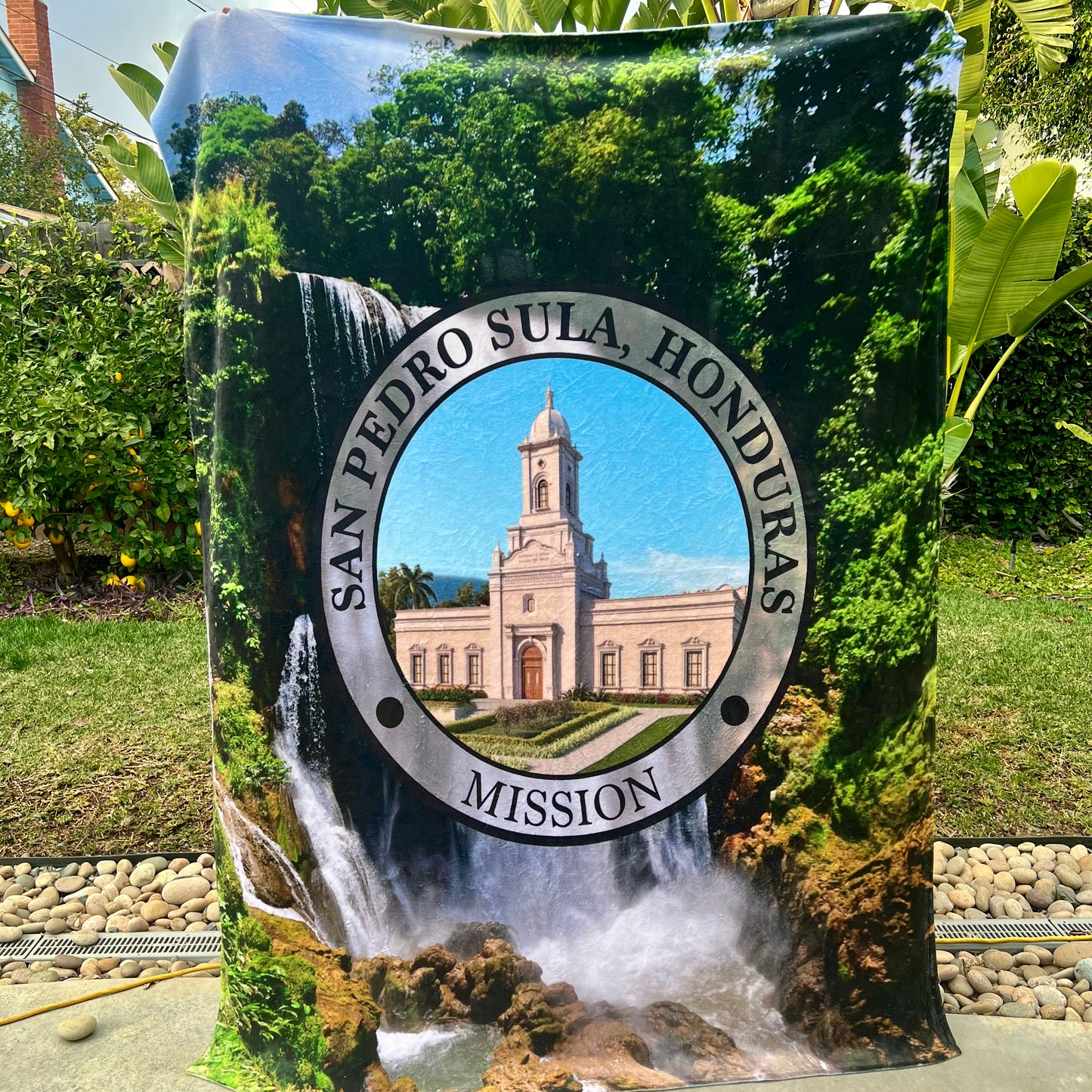 San Pedro Sula, Honduras Mission Fleece Blanket 50"x60"