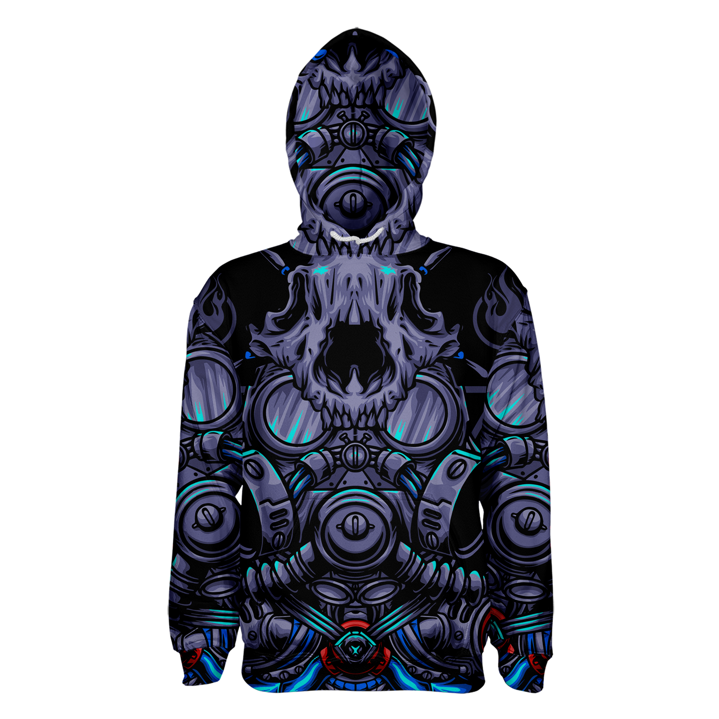 Cat Gas Mask Pullover Hoodie