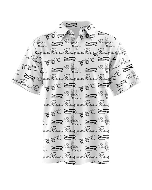 Script Men's Button Up Shirt