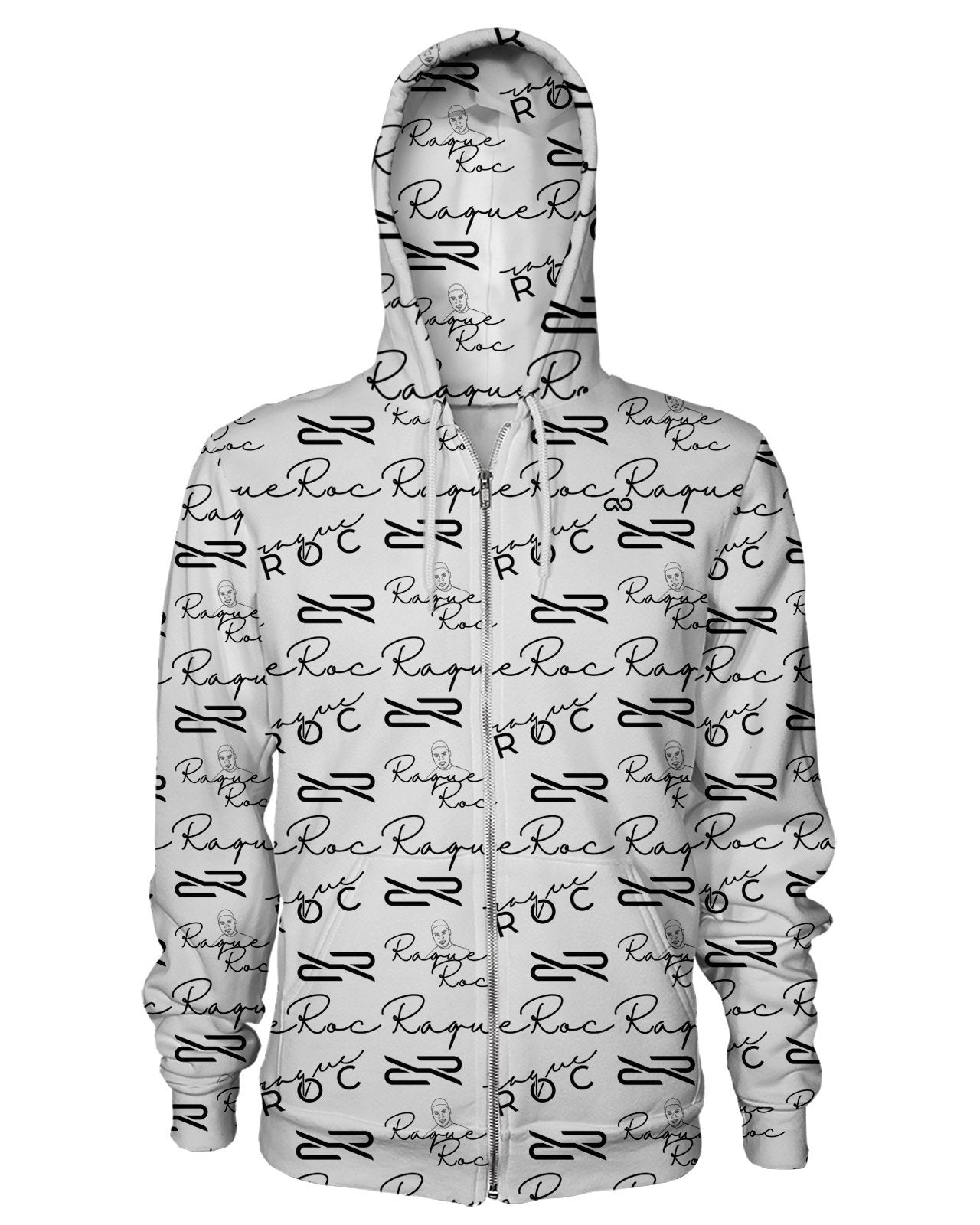 Script Unisex Zip Up Hoodie