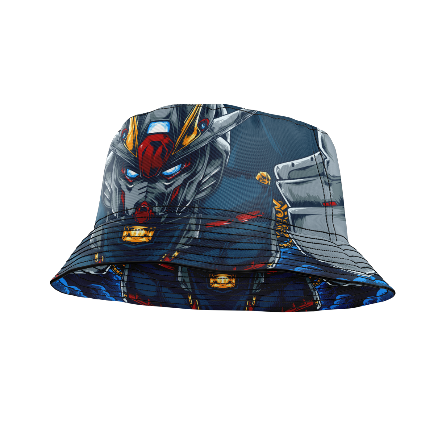 Mecha Fighting Robot Bucket Hat