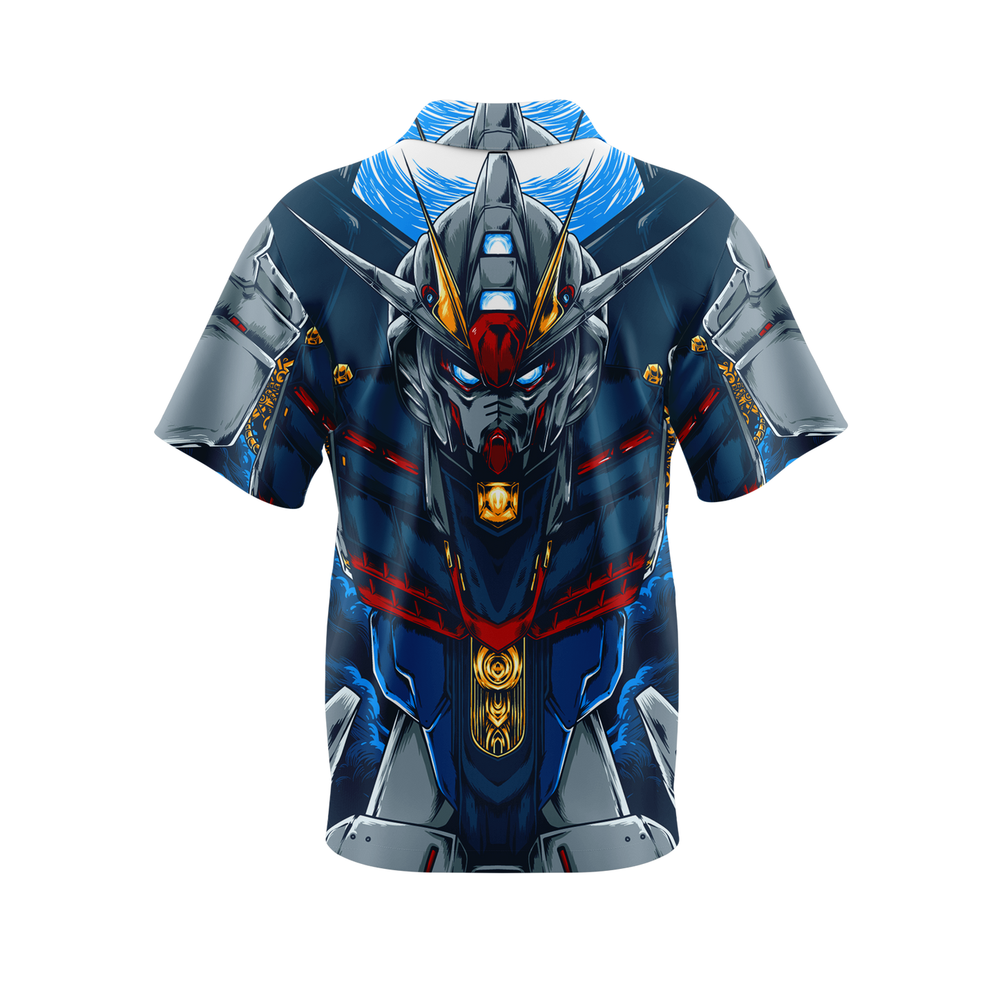 Mecha Fighting Robot Button Up Shirt