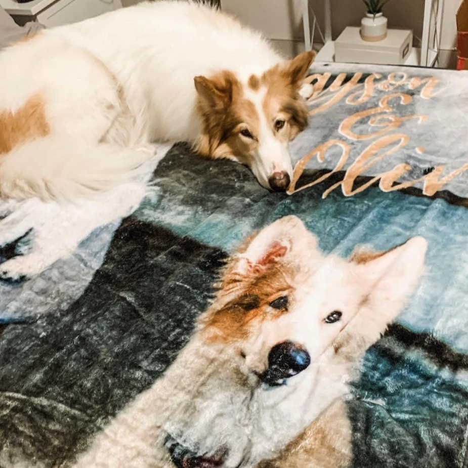 Customizable Fleece Throw Blanket 60"x80"
