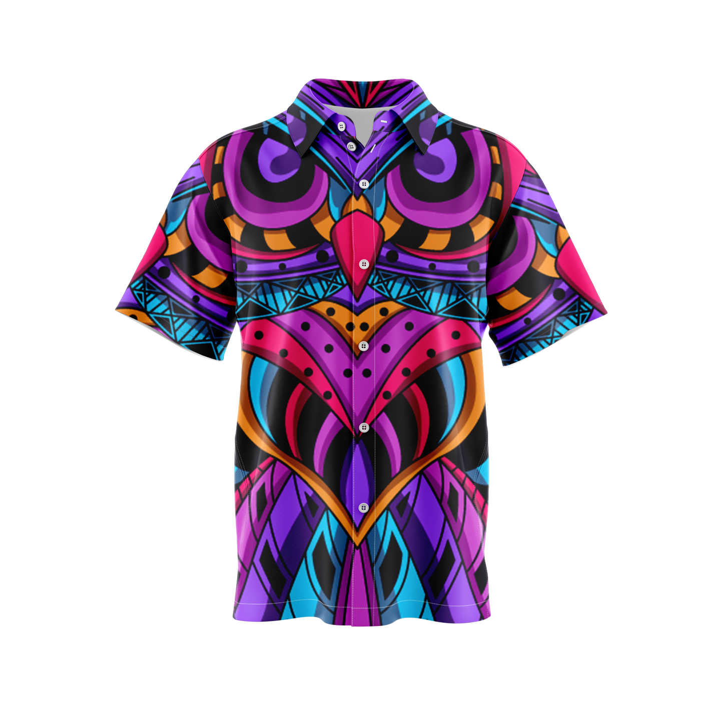 Neon Owl Button Up Shirt