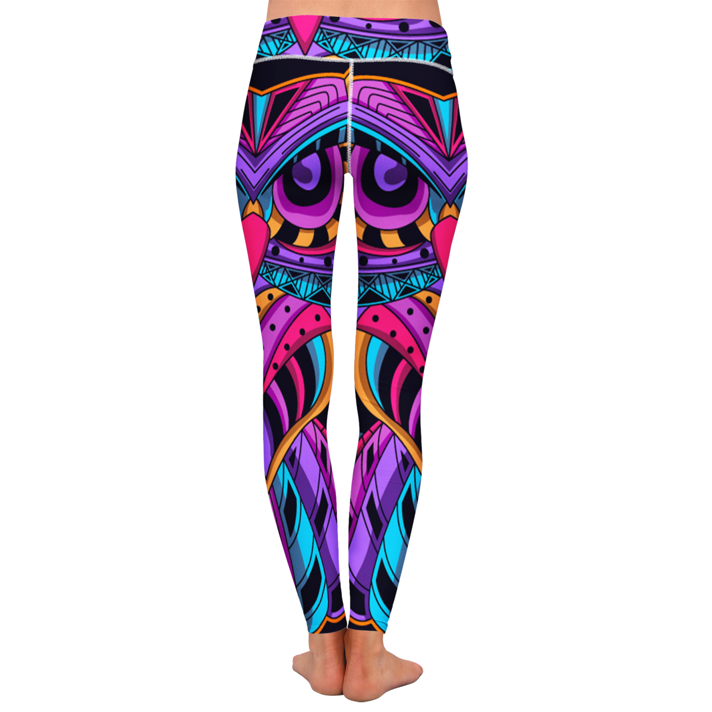 Neon Owl Yoga Leggings