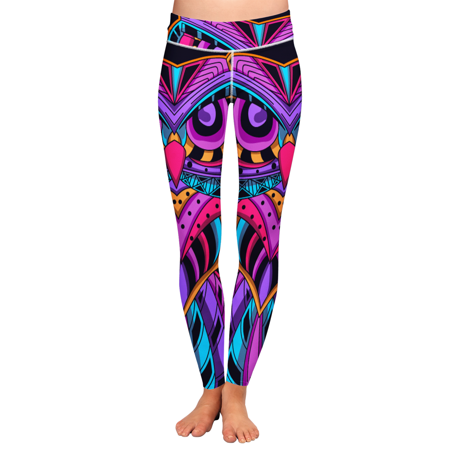 Neon Owl Yoga Leggings