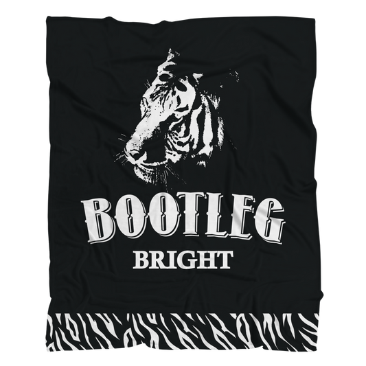 Bootleg Bright Sherpa Fleece Blanket