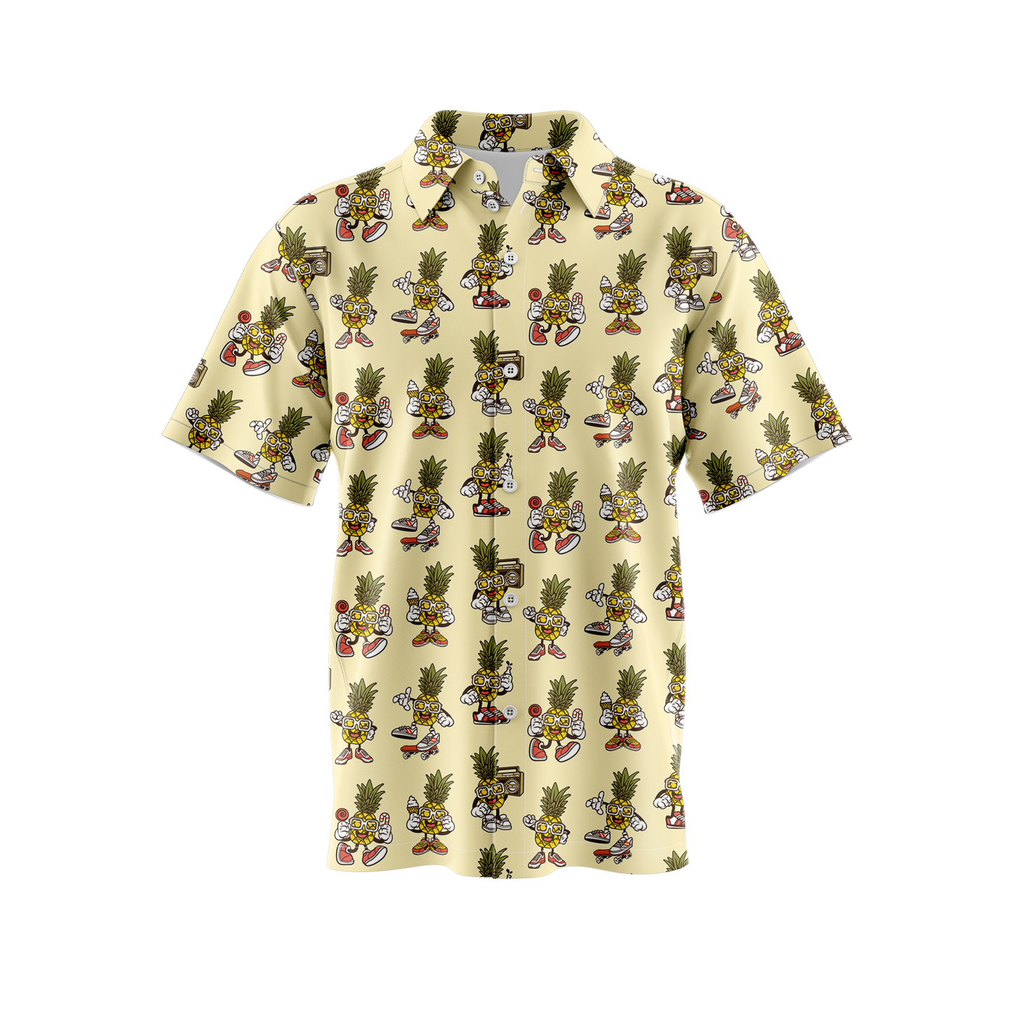Pineapple Man Button Up Shirt
