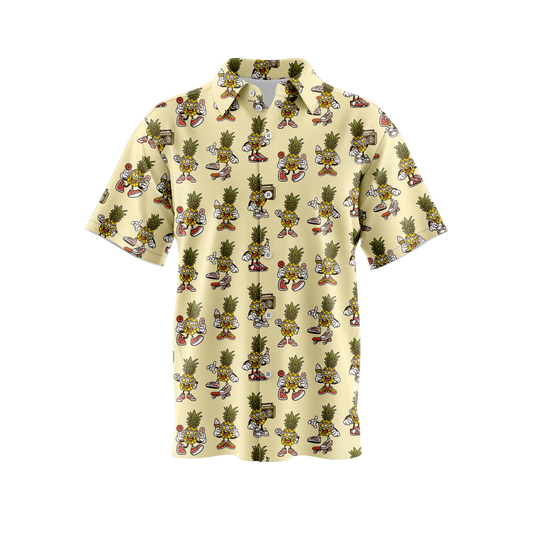 Pineapple Man Button Up Shirt