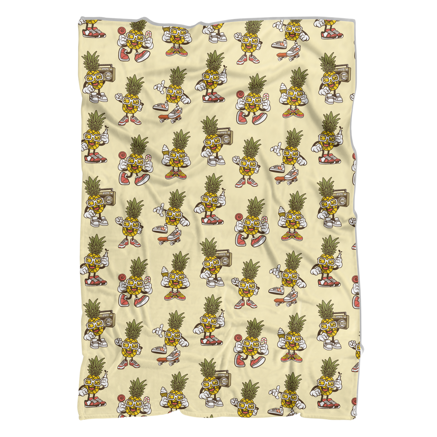Pineapple Man Sherpa Fleece Blanket