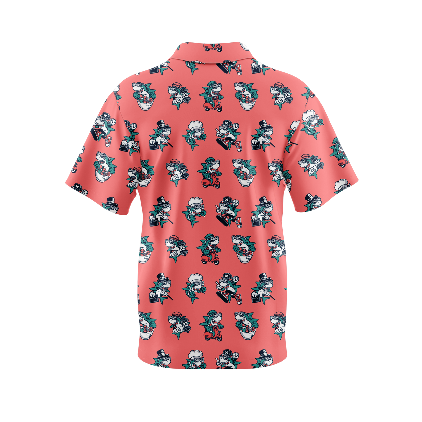 Shark Life Button Up Shirt