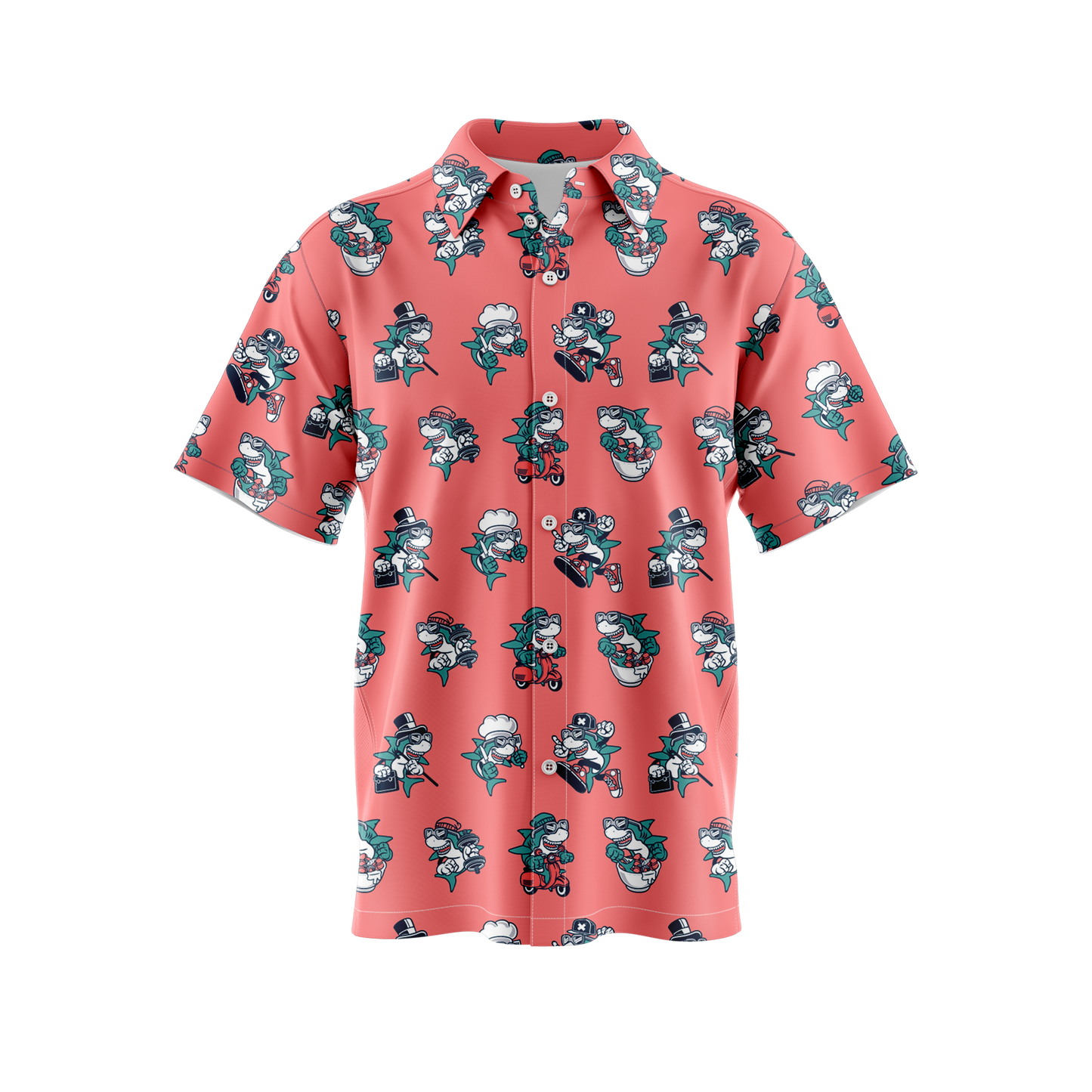 Shark Life Button Up Shirt
