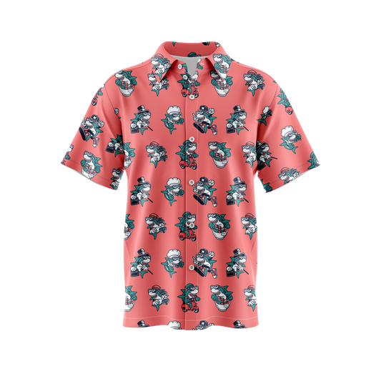 Shark Life Button Up Shirt