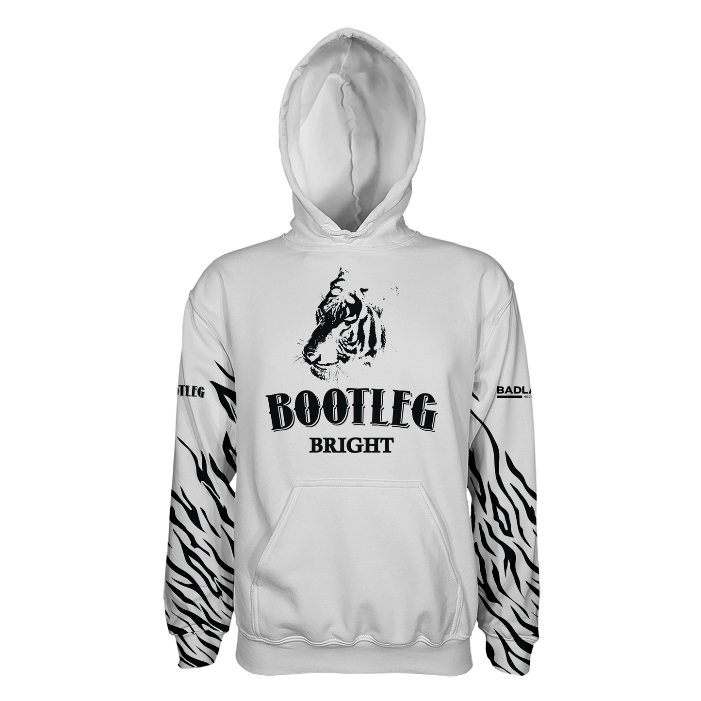 Small Tiger Bootleg Bright Pullover Hoodie