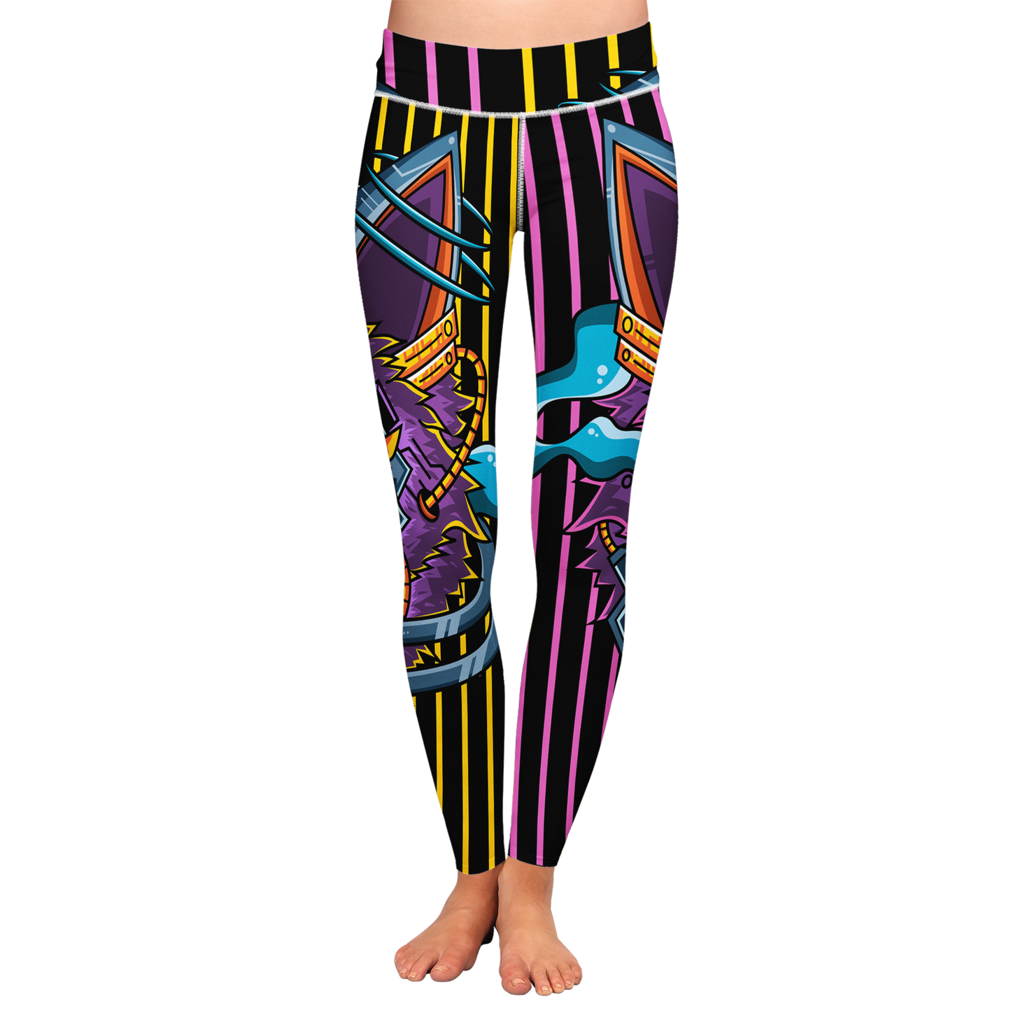 Robotic Fox Yoga Leggings