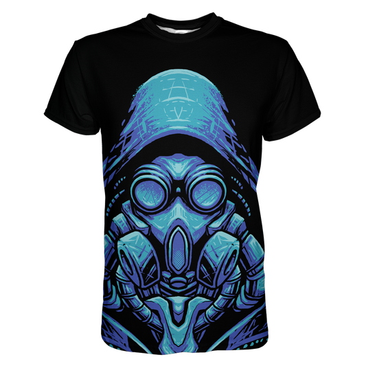 Blue Gas Mask T-Shirt