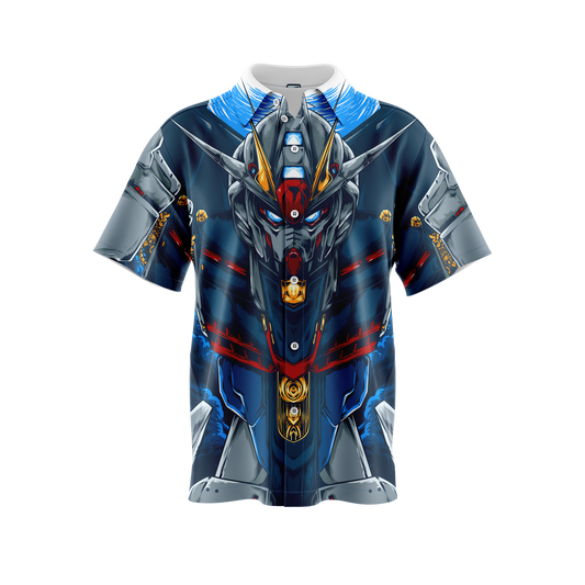 Mecha Fighting Robot Button Up Shirt