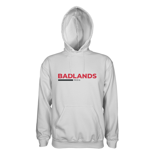 Badlands Media Logo Hoodie - White